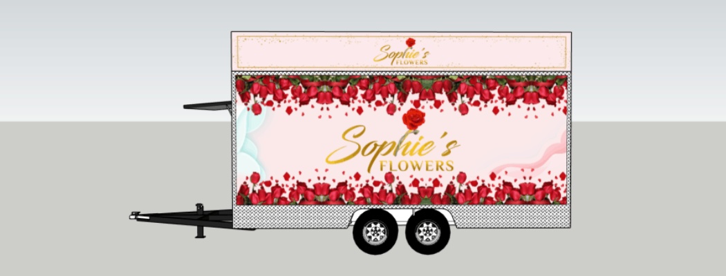 mobile flower truck design